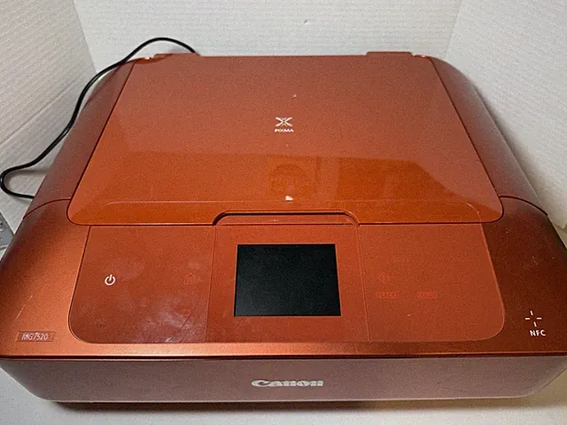 Canon Pixma MG7520 All-In-One Inkjet Printer Orange NEEDS FIXED See Pictures