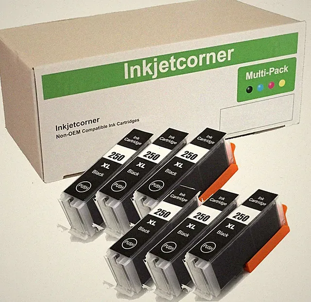 Compatible Ink Cartridges Replacement for PGI-250XL PGI 250BK XL PGBK for use wi
