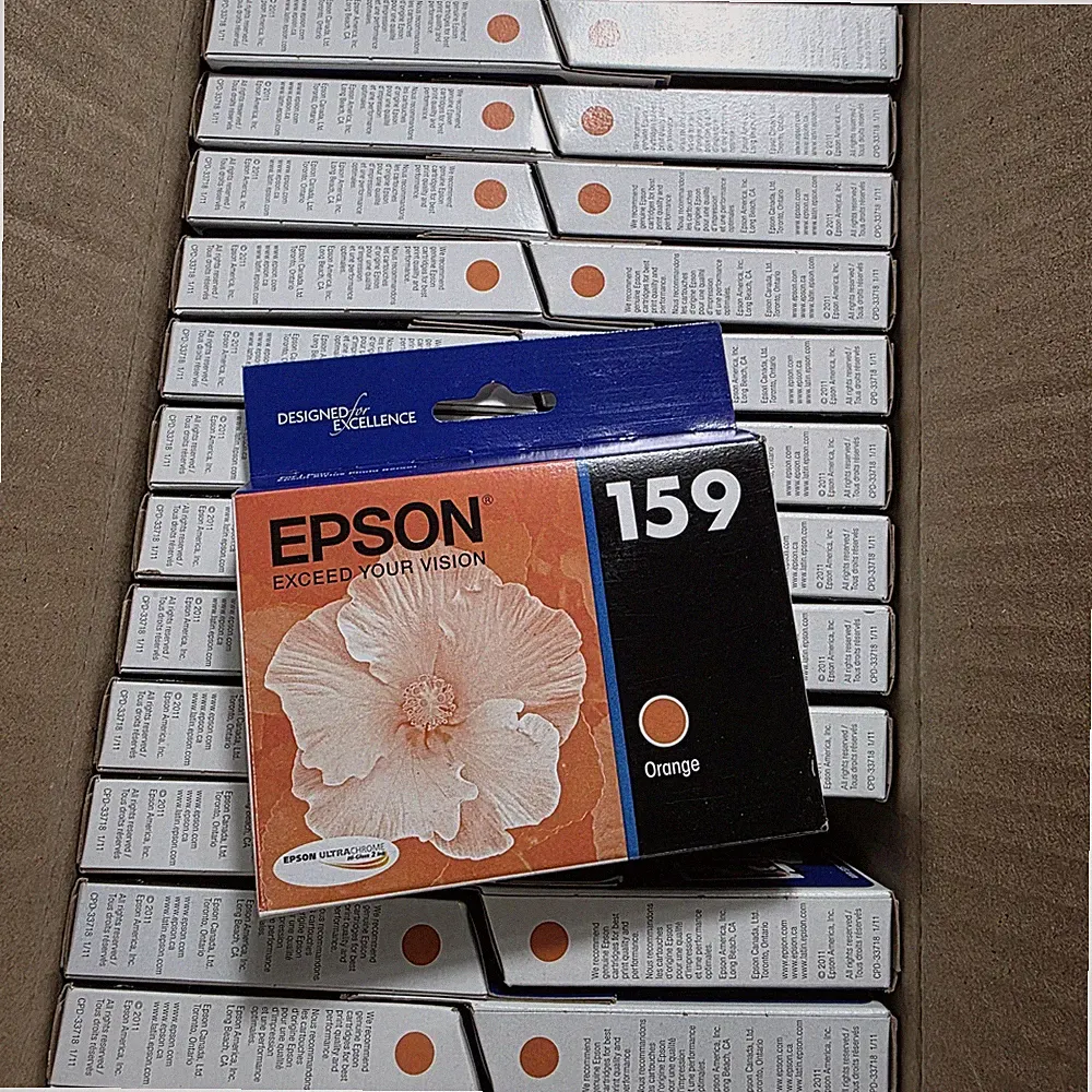 Epson 159 Orange Ink Cartridge Genuine OEM for R2000 SEALED Lot Of 32 Exp 01/27