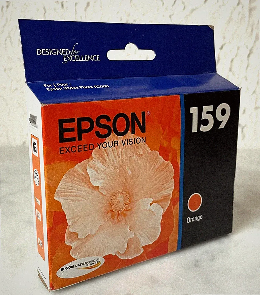 Genuine EPSON 159 Ultrachrome Orange Ink Cartridge T159920 for R2000 Printer