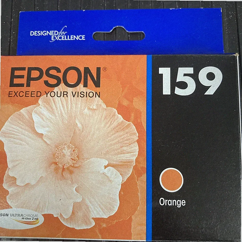 OEM EPSON 159 Ultrachrome Orange Ink Cart. T159920 for R2000 Printer exp 08/25