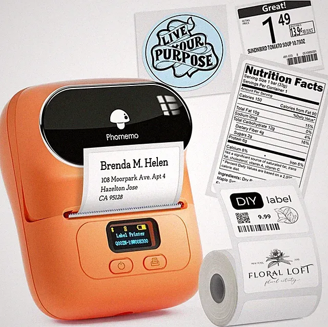 Phomemo M110 Label Maker Machine Thermal Bluetooth Label Barcode Printer LOT
