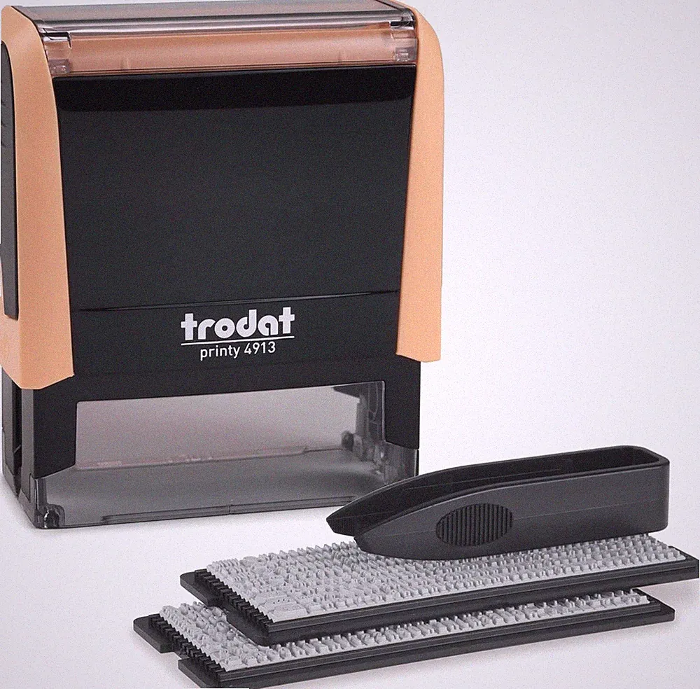 Printy 4913 Self-Inking Do It Yourself (DIY) 5 Line Personalized Custom Message